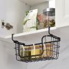 Oceanstar Stackable Metal Wire Storage Basket Set for Pantry, Countertop, Kitchen or Bathroom â€šÃ„Ã¬ Black, Set of 3