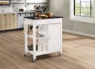 Ottawa Kitchen Cart; Black & White YF