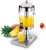 New Stainless Home/Commercial Restaurant Round Beverage Drink Dispenser Cold Drink Machine w/Cold Ice Juice Soy Milk Dispensers