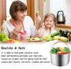 New Home Stainless Steel Steamer Basket For Instant Pot w/Silicone Handle For Steaming Vegetables Eggs Rice Meat - IP Accessory Insert Fits Into Press