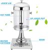 New Stainless Home/Commercial Restaurant Round Beverage Drink Dispenser Cold Drink Machine w/Cold Ice Juice Soy Milk Dispensers